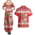 Peru Christmas Couples Matching Summer Maxi Dress and Hawaiian Shirt Peruvian Alpaca Feliz Navidad - Wonder Print Shop