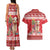 Peru Christmas Couples Matching Tank Maxi Dress and Hawaiian Shirt Peruvian Alpaca Feliz Navidad - Wonder Print Shop