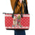 Peru Christmas Leather Tote Bag Peruvian Alpaca Feliz Navidad - Wonder Print Shop