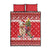 Peru Christmas Quilt Bed Set Peruvian Alpaca Feliz Navidad - Wonder Print Shop