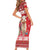 Peru Christmas Short Sleeve Bodycon Dress Peruvian Alpaca Feliz Navidad - Wonder Print Shop