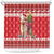 Peru Christmas Shower Curtain Peruvian Alpaca Feliz Navidad