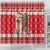 Peru Christmas Shower Curtain Peruvian Alpaca Feliz Navidad