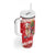 Peru Christmas Tumbler With Handle Peruvian Alpaca Feliz Navidad - Wonder Print Shop