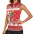 Peru Christmas Women Sleeveless Polo Shirt Peruvian Alpaca Feliz Navidad - Wonder Print Shop