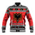 Albania Christmas Baseball Jacket Albanian Eagle Gezuar Krishtlindja - Wonder Print Shop