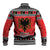 Albania Christmas Baseball Jacket Albanian Eagle Gezuar Krishtlindja - Wonder Print Shop