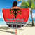 Albania Christmas Beach Blanket Albanian Eagle Gezuar Krishtlindja - Wonder Print Shop