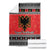 Albania Christmas Blanket Albanian Eagle Gezuar Krishtlindja