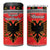 Albania Christmas 4 in 1 Can Cooler Tumbler Albanian Eagle Gezuar Krishtlindja - Wonder Print Shop