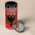 Albania Christmas 4 in 1 Can Cooler Tumbler Albanian Eagle Gezuar Krishtlindja - Wonder Print Shop