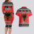 Albania Christmas Couples Matching Long Sleeve Bodycon Dress and Hawaiian Shirt Albanian Eagle Gezuar Krishtlindja - Wonder Print Shop