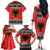 Albania Christmas Family Matching Off The Shoulder Long Sleeve Dress and Hawaiian Shirt Albanian Eagle Gezuar Krishtlindja - Wonder Print Shop