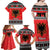 Albania Christmas Family Matching Off Shoulder Maxi Dress and Hawaiian Shirt Albanian Eagle Gezuar Krishtlindja - Wonder Print Shop