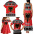 Albania Christmas Family Matching Tank Maxi Dress and Hawaiian Shirt Albanian Eagle Gezuar Krishtlindja - Wonder Print Shop