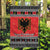 Albania Christmas Garden Flag Albanian Eagle Gezuar Krishtlindja - Wonder Print Shop