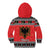 Albania Christmas Kid Hoodie Albanian Eagle Gezuar Krishtlindja - Wonder Print Shop