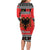 Albania Christmas Long Sleeve Bodycon Dress Albanian Eagle Gezuar Krishtlindja - Wonder Print Shop