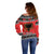 Albania Christmas Off Shoulder Sweater Albanian Eagle Gezuar Krishtlindja - Wonder Print Shop