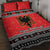 Albania Christmas Quilt Bed Set Albanian Eagle Gezuar Krishtlindja - Wonder Print Shop