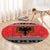 Albania Christmas Round Carpet Albanian Eagle Gezuar Krishtlindja