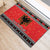 Albania Christmas Rubber Doormat Albanian Eagle Gezuar Krishtlindja - Wonder Print Shop