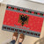 Albania Christmas Rubber Doormat Albanian Eagle Gezuar Krishtlindja - Wonder Print Shop