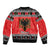 Albania Christmas Sleeve Zip Bomber Jacket Albanian Eagle Gezuar Krishtlindja - Wonder Print Shop