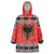 Albania Christmas Wearable Blanket Hoodie Albanian Eagle Gezuar Krishtlindja