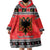 Albania Christmas Wearable Blanket Hoodie Albanian Eagle Gezuar Krishtlindja