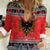 Albania Christmas Women Casual Shirt Albanian Eagle Gezuar Krishtlindja