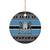 Botswana Christmas Ceramic Ornament Coat Of Arms Muve neKisimusi - Wonder Print Shop