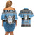 Botswana Christmas Couples Matching Off Shoulder Short Dress and Hawaiian Shirt Coat Of Arms Muve neKisimusi - Wonder Print Shop