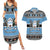 Botswana Christmas Couples Matching Summer Maxi Dress and Hawaiian Shirt Coat Of Arms Muve neKisimusi - Wonder Print Shop