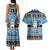 Botswana Christmas Couples Matching Tank Maxi Dress and Hawaiian Shirt Coat Of Arms Muve neKisimusi - Wonder Print Shop