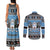 Botswana Christmas Couples Matching Tank Maxi Dress and Long Sleeve Button Shirt Coat Of Arms Muve neKisimusi - Wonder Print Shop