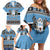 Botswana Christmas Family Matching Off Shoulder Short Dress and Hawaiian Shirt Coat Of Arms Muve neKisimusi - Wonder Print Shop