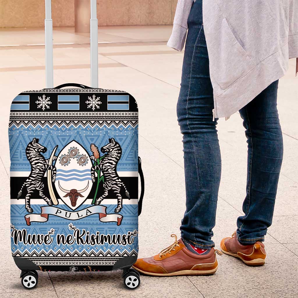 Botswana Christmas Luggage Cover Coat Of Arms Muve neKisimusi