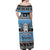 Botswana Christmas Off Shoulder Maxi Dress Coat Of Arms Muve neKisimusi - Wonder Print Shop