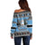 Botswana Christmas Off Shoulder Sweater Coat Of Arms Muve neKisimusi - Wonder Print Shop