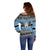 Botswana Christmas Off Shoulder Sweater Coat Of Arms Muve neKisimusi - Wonder Print Shop