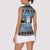 Botswana Christmas Women Sleeveless Polo Shirt Coat Of Arms Muve neKisimusi - Wonder Print Shop