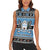 Botswana Christmas Women Sleeveless Polo Shirt Coat Of Arms Muve neKisimusi - Wonder Print Shop