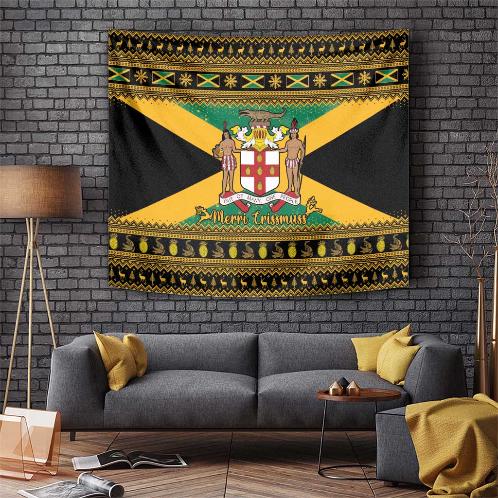 Jamaica Christmas Tapestry Coat Of Arms Merri Crissmuss