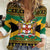 Jamaica Christmas Women Casual Shirt Coat Of Arms Merri Crissmuss