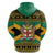 Jamaica Christmas Zip Hoodie Coat Of Arms Merri Crissmuss - Wonder Print Shop