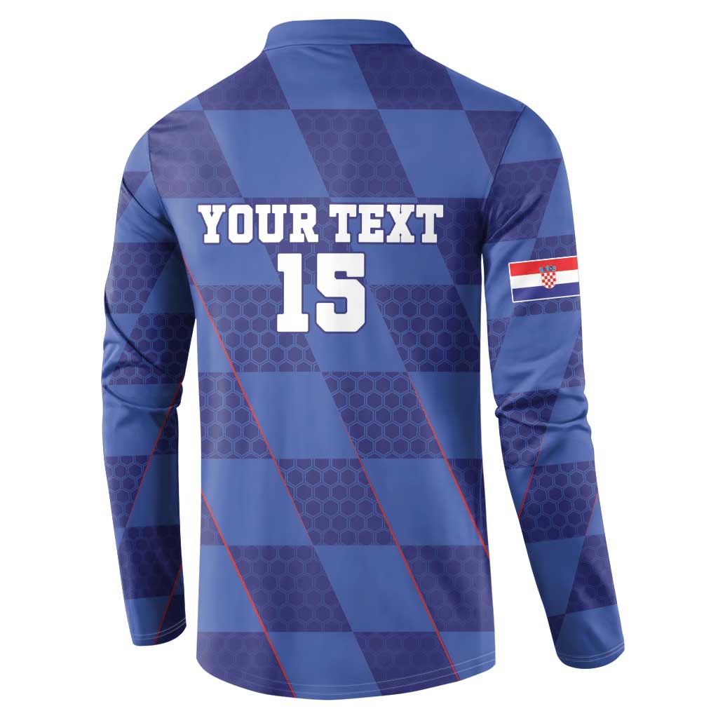 Custom Croatia Football Button Sweatshirt Come On Vatreni - Wonder Print Shop