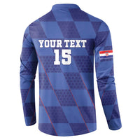 Custom Croatia Football Button Sweatshirt Come On Vatreni - Wonder Print Shop