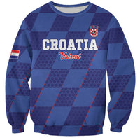 Custom Croatia Football Sweatshirt Come On Vatreni - Wonder Print Shop