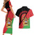 Personalised Malawi Couples Matching Short Sleeve Bodycon Dress and Hawaiian Shirt Coat Of Arms - Flag Style